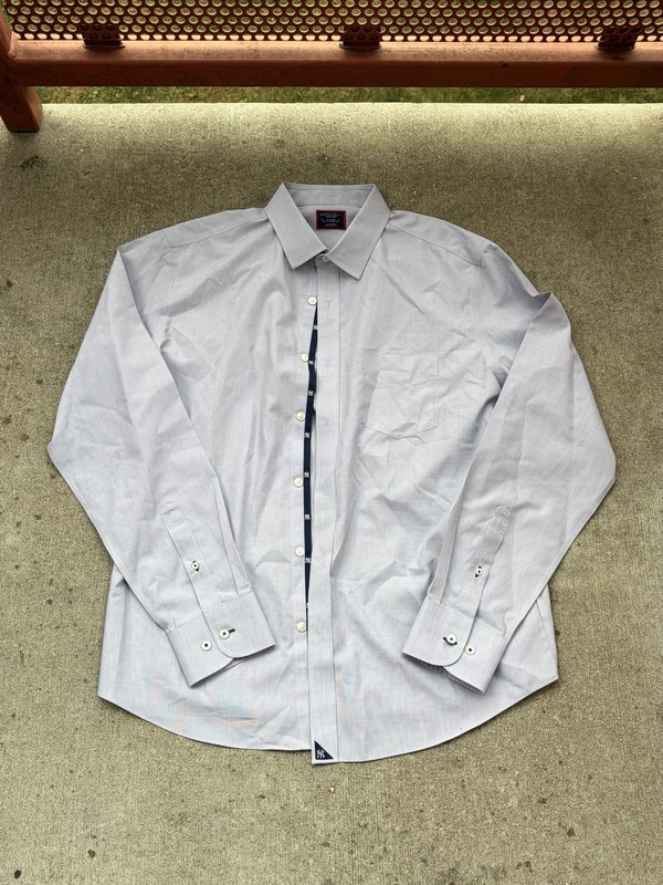 UNTUCKit Slim Fit Wrinkle Free Dress Shirt MLB New York Yankees Size XL