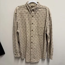 Men's Territory Ahead Multicolor Button-Down Shirt XL/T Pocket Cotton Boho Hip