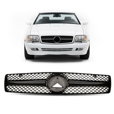 Frontgrill glänzend schwarz passend für Mercedes SL R129 1989-2001 Frontgrill glänzend schwarz passend für Mercedes SL R129 1989-2001
