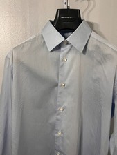 Ermenegildo Zegna Men s Dress Shirt Regular Fit 42 Light Blue