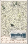 British Museum London England Map Bartholomew John Walker Postcard H80