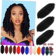 Afro Twist Hair Pre Separated Springy Afro Twist Hair 8 Inch Pack of 3 1B 