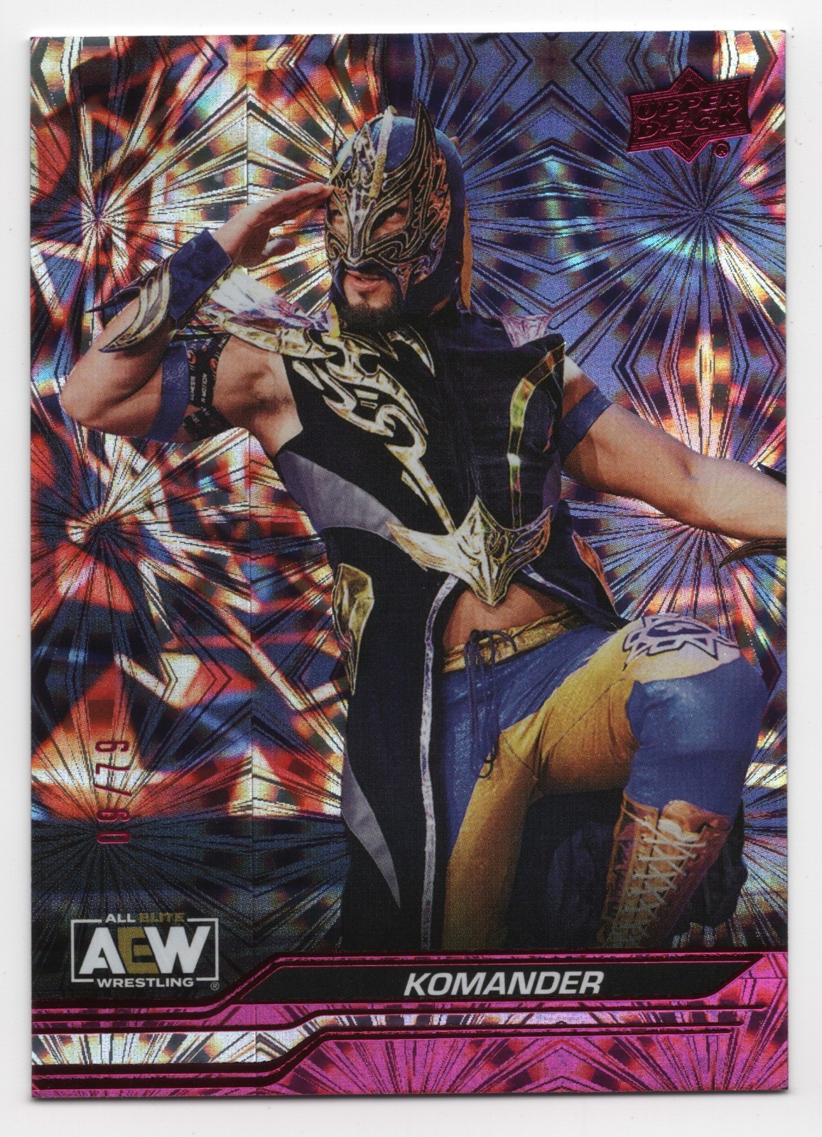 2024 Upper Deck AEW All Elite Wrestling KOMANDER #67 Pink Pyro Rookie /79