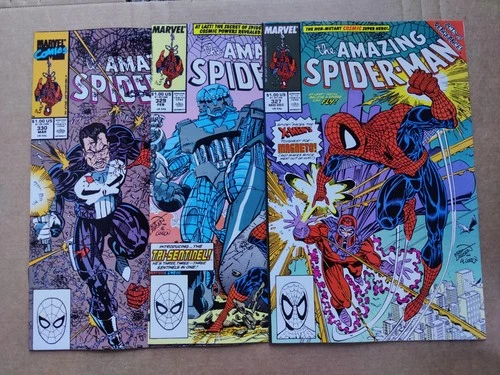 AMAZING SPIDER MAN 327 329 330 Sharp Lot Of 3 1989 Erik Larsen VF/NM