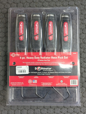 Mayhew Dominator 4-teiliges strapazierfähiges Kühlerschlauch-Plektrum-Set 10 Zoll 250 mm 60008 USA
