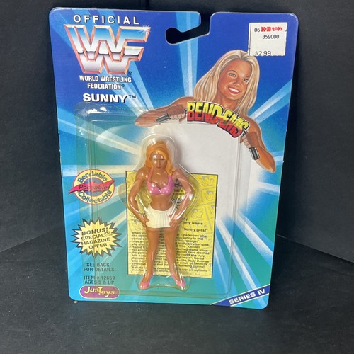 Vintage 1996 WWE WWF Justoys SUNNY Bendable Bend-E...