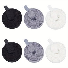 6pcs 3 colors Chemical Fiber Replacement Drawstring Cords with Alloy Cord End