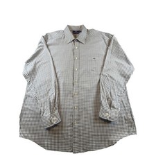 Vineyard Vines Slim Fit Tucker Shirt Mens XXL Gray Gingham Whale Logo Cotton