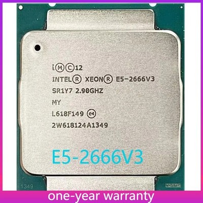  Intel Xeon E5-2666 v3 v3 2.9GHz 10C/20T SR1Y7 LGA2011-3 CPU Used Tested Used