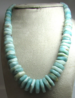 DTR Jay King Mine Finds Amazonite & Sterling Silver Beads Beaded Necklace 18-21''