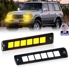 Front Fog Lights Daytime Running Light Wturn For 91-97 Toyota Land Cruiser Fj80 Front Fog Lights Daytime Running Light Wturn For 91-97 Toyota Land Cruiser Fj80