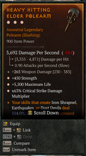 Diablo 4 3ga Giga Barbarian Polearm Crit Str Life Season 14 Diablo 4 3ga Giga Barbarian Polearm Crit Str Life Season 14