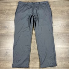 Nike Dri-Fit Flat Front Performance Tech Golf Pants Men's 40 x 30 Steel Gray