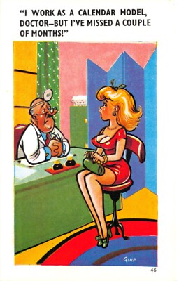 SAPHIR COMIC POSTKARTE NR 45 ARZT WITZ UNGELAUFEN GUT PLUS SEHR GUT