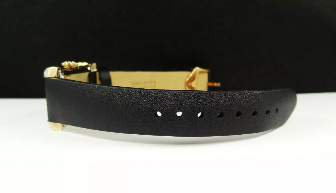 Bulova 98R197 White Dial Black Leather Strap Women s Diamond Watch 995