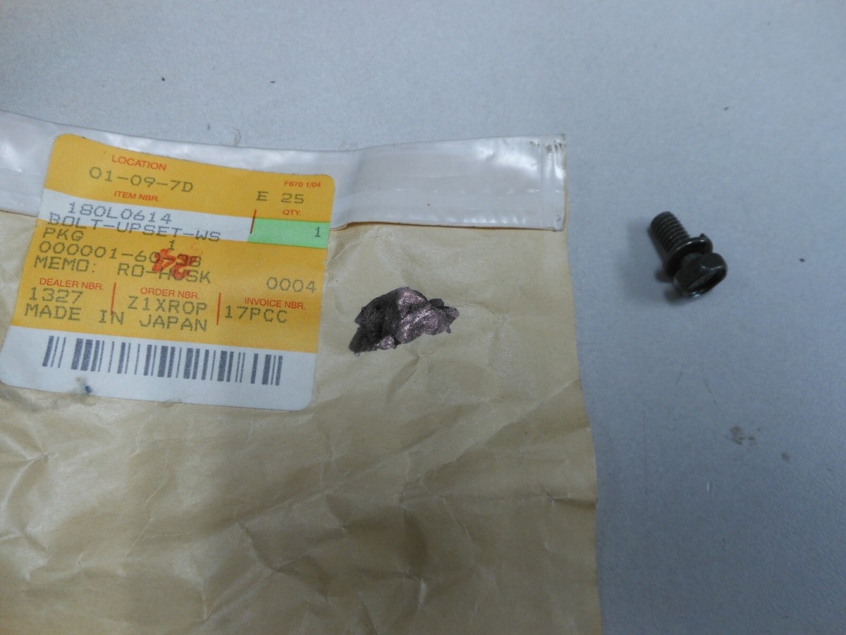 NOS Kawasaki OEM Upset Bolt 05-06 ZX600 04-07 ZX1000 180L0614 | eBay