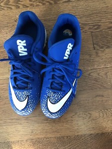 Nike VPR Fast Flex Football Baseball Soccer Cleat Blue/Wht Low Ankle Shoes 5.5Y | eBay