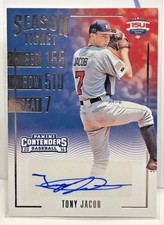 Tony Jacob 2016 Elite Extra Edition Contenders USA 15U Ticket Autograph Auto