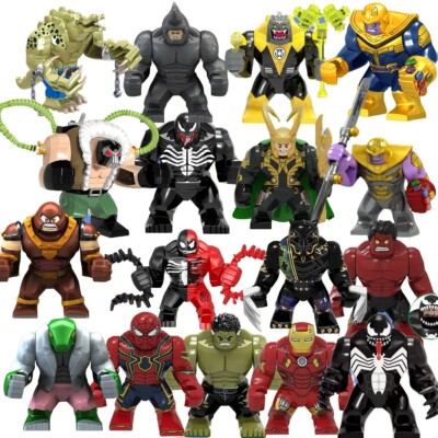 6/12 Teile Superhelden Bausteine Set Actionfiguren Sammlerstück Spielzeug