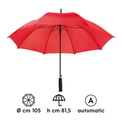 Ombrello Automatico Pioggia Antivento Manico Diametro 105cm Uomo Donna 8 Colori - Foto 17 di 22
