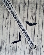 Gothic Ghoul Wednesday Inspired Key Necklace Holder Halloween Everyday