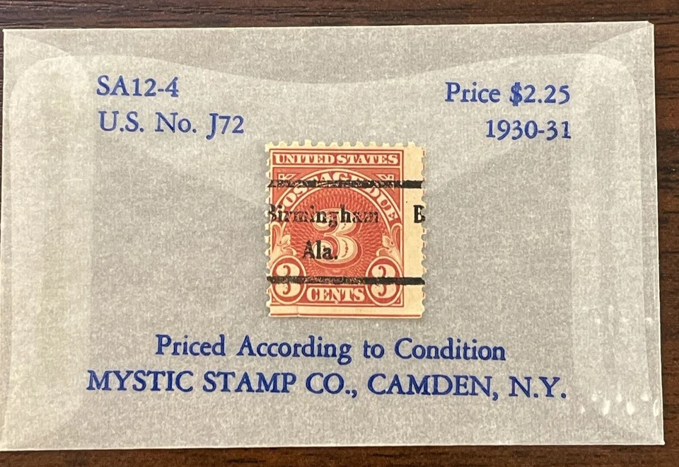 1930 Postage Due Stamp 3 Cents Scott #J72 used - Image 2 of 3