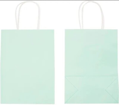 5 Stck. Kleine Papier Geschenktüte Neuwertig Grün Schmuck Geburtstag Süßigkeiten Gefallen Baby Dusche
