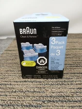 New Braun Clean & Renew System Cartridges Refills 3 Pack Lemon Fresh