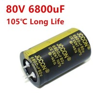 2 Pins 6800uF 6800mfd 80V 30*50 Electrolytic Capacitor