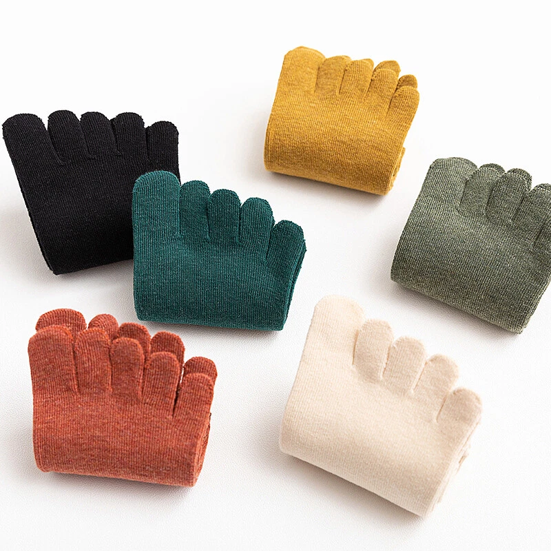 5 Pairs Lady Toe Socks Sport Five Fingers Casual Breathable Cotton Blend Fashion - Image 4 of 4