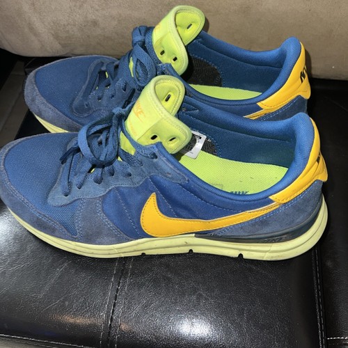 Nike Lunar Internationalist 632731-400 Blue Green Yellow. Good Conditions - Picture 2 of 12