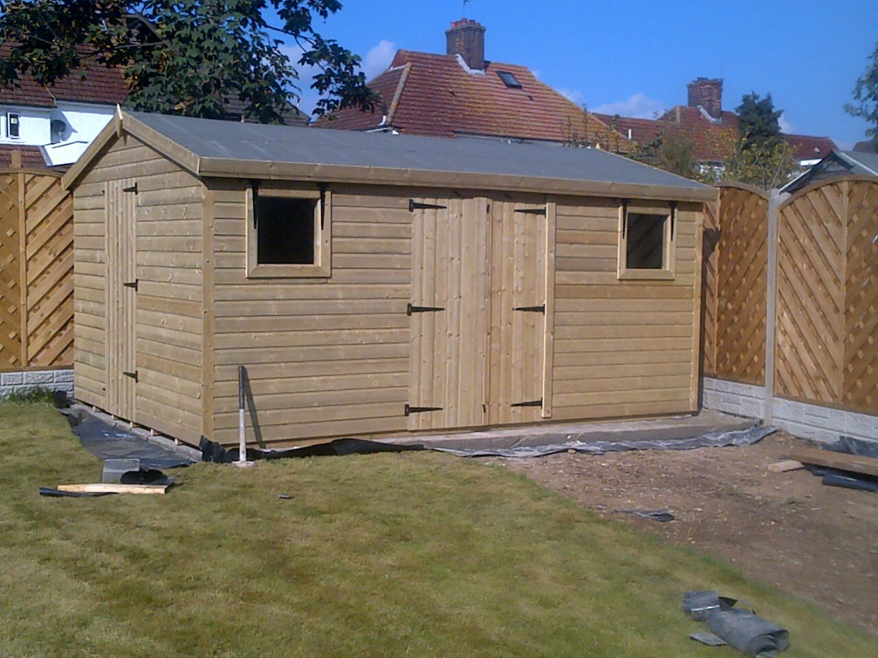 20x10ft SUMMERHOUSE WOODEN GARDEN SHED TANALISED ULTIMATE 19mm eBay