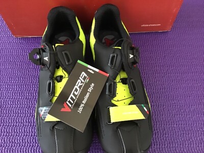 🔥VITTORIA Captor Black Fluo Size EU 38 Cycling Shoes Made in Italy $180  MSRP🔥