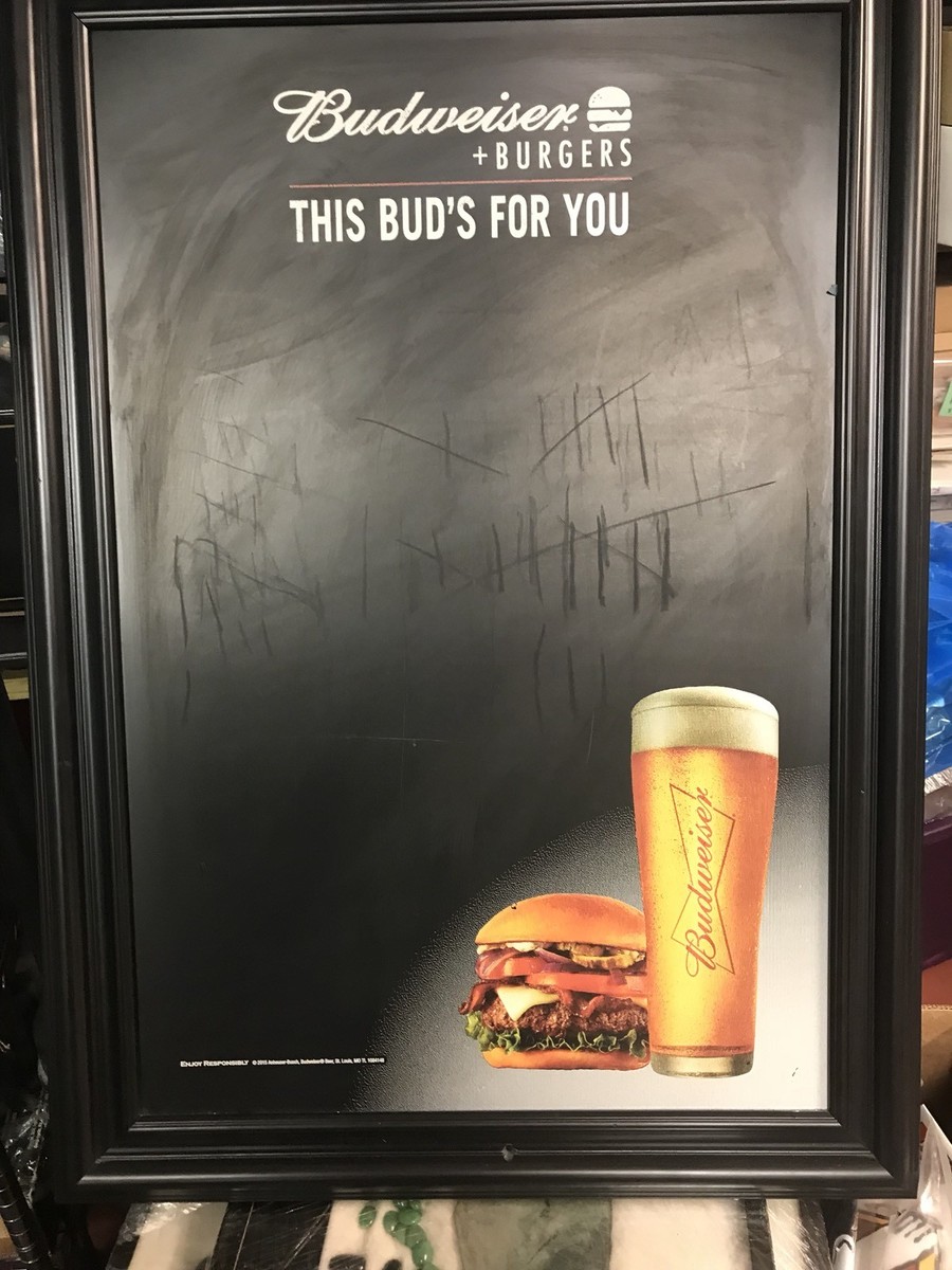 Budweiser ウェルカムボード　bar メニューボード Budweiser ウェルカムボード bar メニューボード Budweiser And
