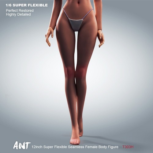 US 1/6 Super Flessibile Corpo Senza Cuciture Rame Pelle Abbronzante per 12" Action Figure Giocattolo - Foto 8 di 9