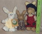 Boyds Bears Bunny Lot of 3: Emily Babbit w Stars Jumper, Libby Lapinette w Tag — photo 2
