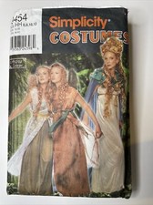 Simplicity 9454 Fairy Costume Dress Cape Wings Crown Andrea Schewe sz 6 8 10 12