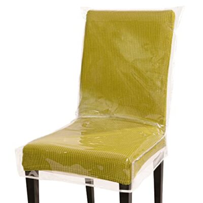 Plastic Dining Room Chair Covers Set of 21x20 Inch Seat Covers