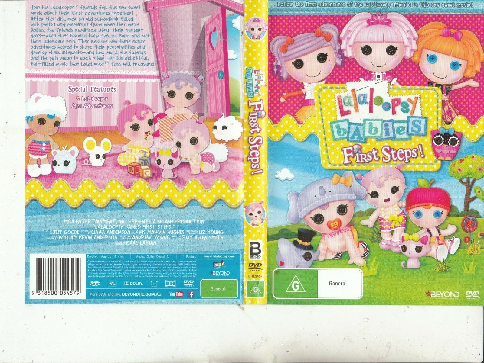 LalaloopsyBabies First StepsAnimated LaDVD eBay