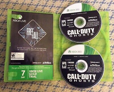 Microsoft XBOX 360 Call of Duty Ghosts Disk 1 Video Game Only @GC