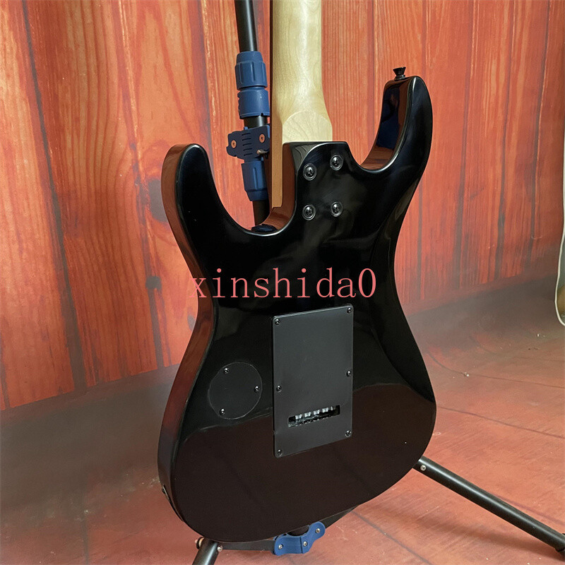 Custom Black Kamikaze Electric Guitar Black Hardware 1S1H Pickups FR