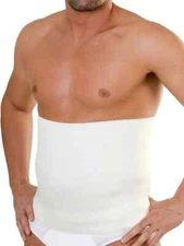 Merino Wool Elastic Belt Wrap. Made in ITALY. Thermotherapy. Stomach Warmer.
