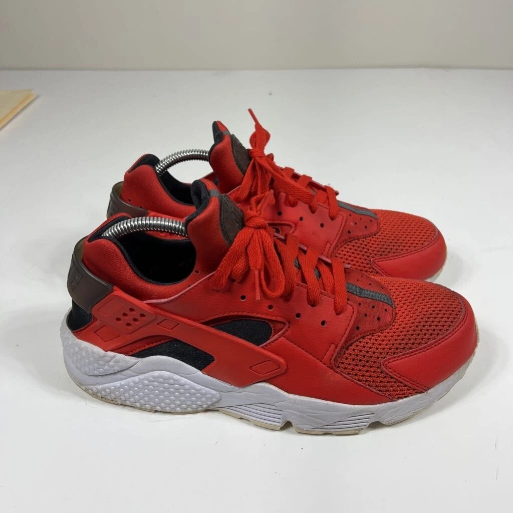 Huarache shoes red and black cheap