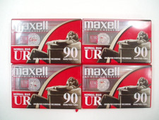 4 Sealed Maxell UR-90 Normal Bias Audio Cassette Tapes IEC Type 1