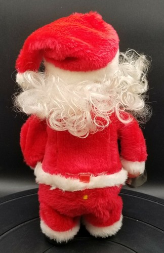 Vtg Walking Santa Claus Animated Musical Toy Walks & Rings Bell Plays 3 Songs - Picture 5 of 10
