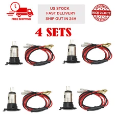4X Car Boat Tractor Cigarette Lighter 12V Cigarette Lighter Socket Power Outlet