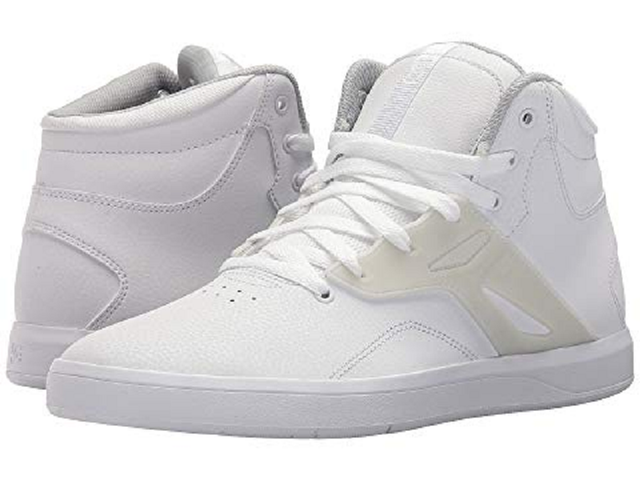 dc white leather shoes