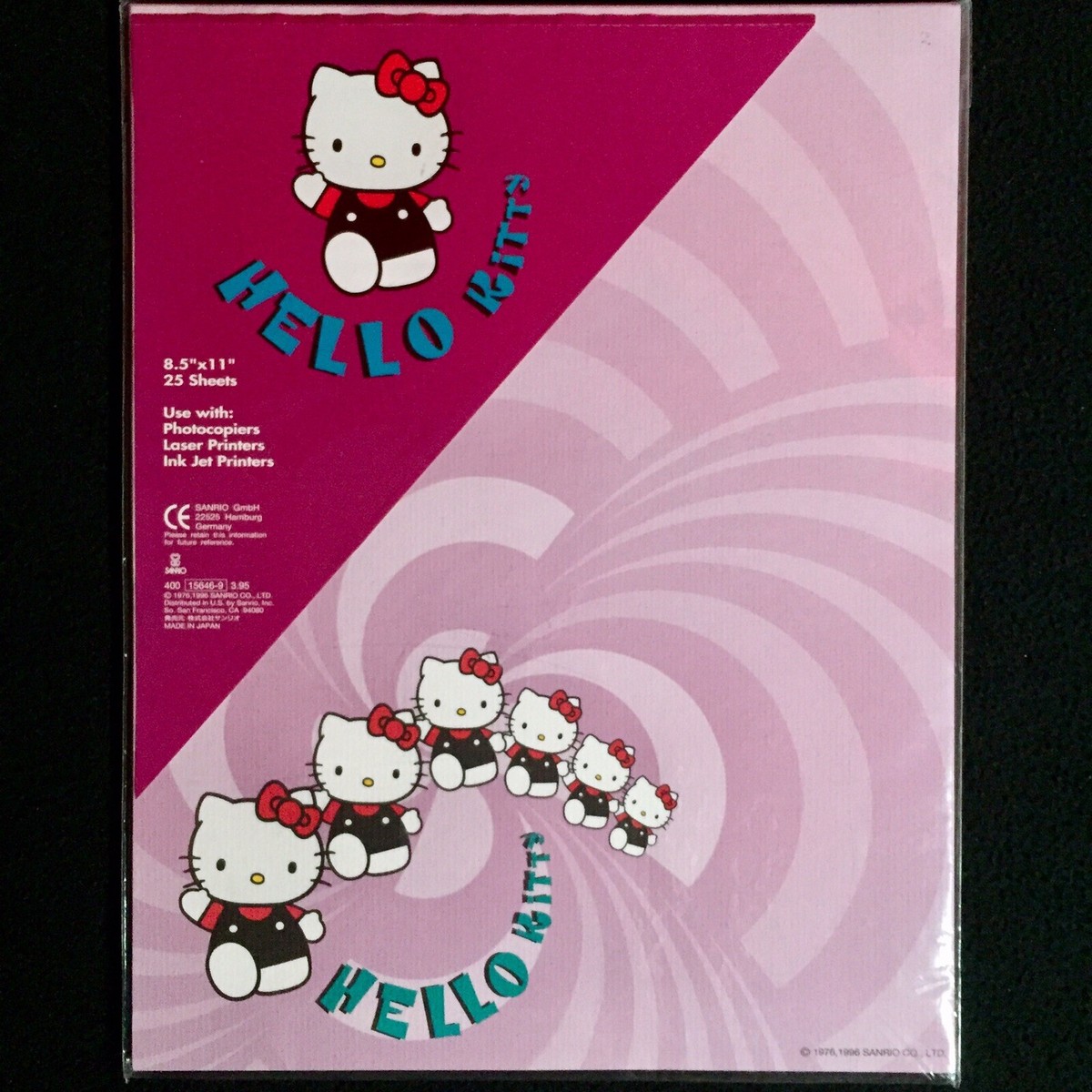 Sanrio Japan 1996 HELLO KITTY 8.5 x 11 LIMITED ED Printer/Copy