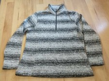 Lands' End Woman's 1/4 Zip Pullover Jacket Size L 14-16