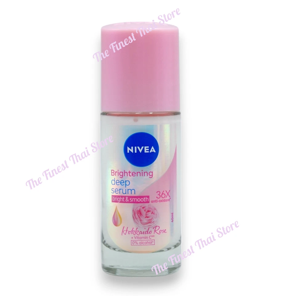 Nivea Whitening Deep Serum Hokkaido Rose Roll On 40ml pack 2 , Free Ship USA - Image 2 of 2